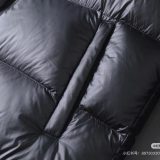 Men's Winter Printed Logo Down Jacket Black