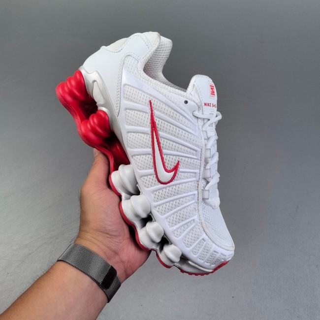 Shox TL Gym Men' Sneaker White Red Av3595