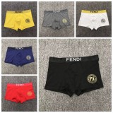 5A Simple Print Logo Men Boxer, Pack Of Six