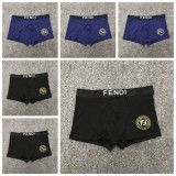 5A Simple Print Logo Men Boxer, Pack Of Six