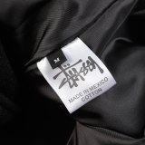 Varsity Jacket College Baseball Jackets Vintage Unisex Streetwear Coats with Patchwork Hipster Utility Tops Black