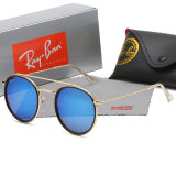 5A Fashionable Versatile Round-Frame Sunglasses 3674