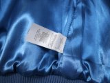 Varsity Jacket College Baseball Jackets Vintage Unisex Streetwear Coats with Patchwork Hipster Utility Tops Blue HN805