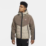 Men's Embroidered Logo Cotton Hooded Jacket CU-4447