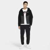 Men's Embroidered Logo Cotton Hooded Jacket CU-4447