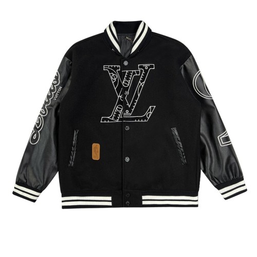 Varsity Jacket College Baseball Jackets Vintage Unisex Streetwear Coats with Patchwork Hipster Utility Tops White Black