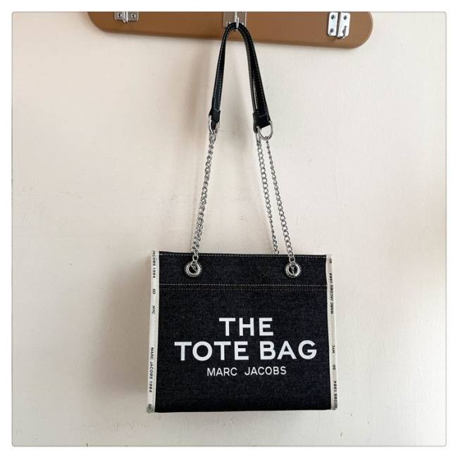 5A Women's The Denim Chain Tote Bag