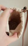 5A Paula's Lbiza Leather-Trimmed Woven Raffia And Hemp Bucket Bag
