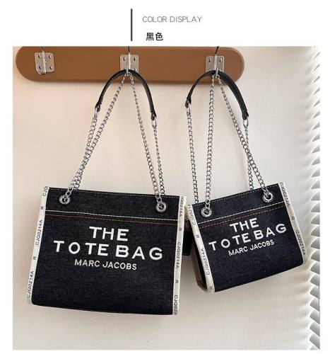 5A Women's The Denim Chain Tote Bag