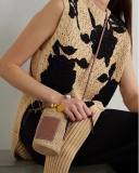 5A Paula's Lbiza Leather-Trimmed Woven Raffia And Hemp Bucket Bag