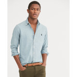 5A Classic Fit Chambray Shirt Blue