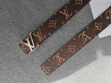 Printed Logo Belt Brown