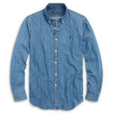 5A Classic Fit Chambray Shirt Blue