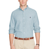 5A Classic Fit Chambray Shirt Blue