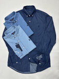 5A Classic Fit Chambray Shirt Blue