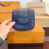 Embossed Logo Cosmetic Bag Wash Bag Blue 240720 27x14cm