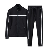 Men's Cotton Tracksuits Outfits Set 2 Piece Jogging Suits Warm Up Sweatsuits Stand Collar Sportswear Track  Suits Sets 38081