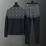 Men's Cotton Tracksuits Outfits Set 2 Piece Jogging Suits Warm Up Sweatsuits Stand Collar Sportswear Track  Suits Sets 38086