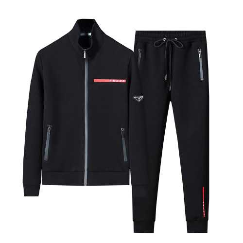 Men's Cotton Tracksuits Outfits Set 2 Piece Jogging Suits Warm Up Sweatsuits Stand Collar Sportswear Track  Suits Sets 38078