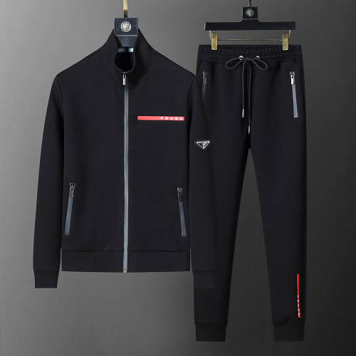 Men's Cotton Tracksuits Outfits Set 2 Piece Jogging Suits Warm Up Sweatsuits Stand Collar Sportswear Track  Suits Sets 38078
