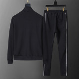 Men's Cotton Tracksuits Outfits Set 2 Piece Jogging Suits Warm Up Sweatsuits Stand Collar Sportswear Track  Suits Sets 38077