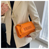 5A Alphabet Logo Handbag Shoulder Bag Orange