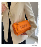 5A Alphabet Logo Handbag Shoulder Bag Orange
