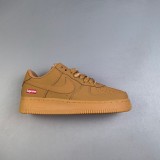 5A Air Force 1 Low & Supreme Sneakers Khaki