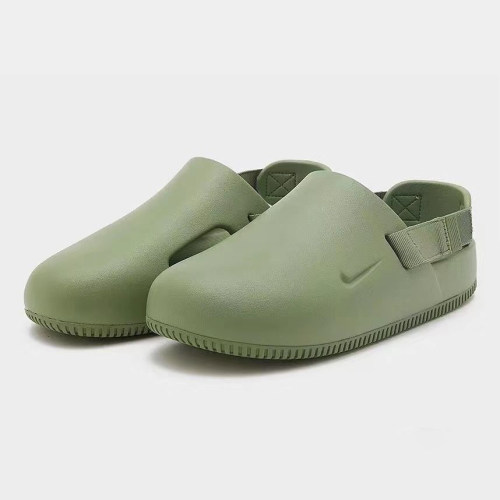 5A Simple Calm Mule Slippers Green