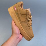 5A Air Force 1 Low & Supreme Sneakers Khaki