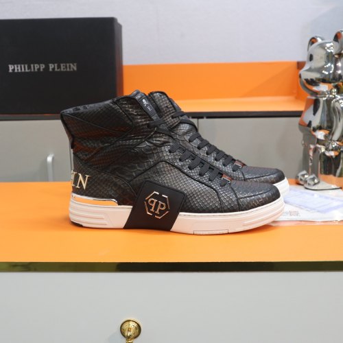 Hi-Top Sneakers Money Kick Python Platinum Hexagon Black 231008