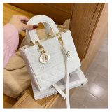 5A Medium Lady Bag white