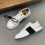 Low-Top Leather Sneakers Phantom Kick White 241001