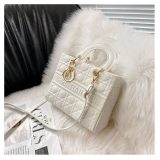 5A Medium Lady Bag white