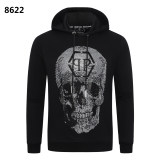Autumn Men's Diamond Pattern Hoodie Black 8622
