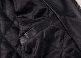Autumn Men's Simple Zipper Leather Jacket Black 6948