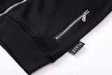 Autumn Men's Diamond Patterned Casual Zipper Jacket Black 6021