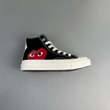 5A Chuck Taylor All Star 70 Hi & Comme des Garcons PLAY Shoes Black