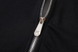 Autumn Men's Diamond Patterned Casual Zipper Jacket Black 6021