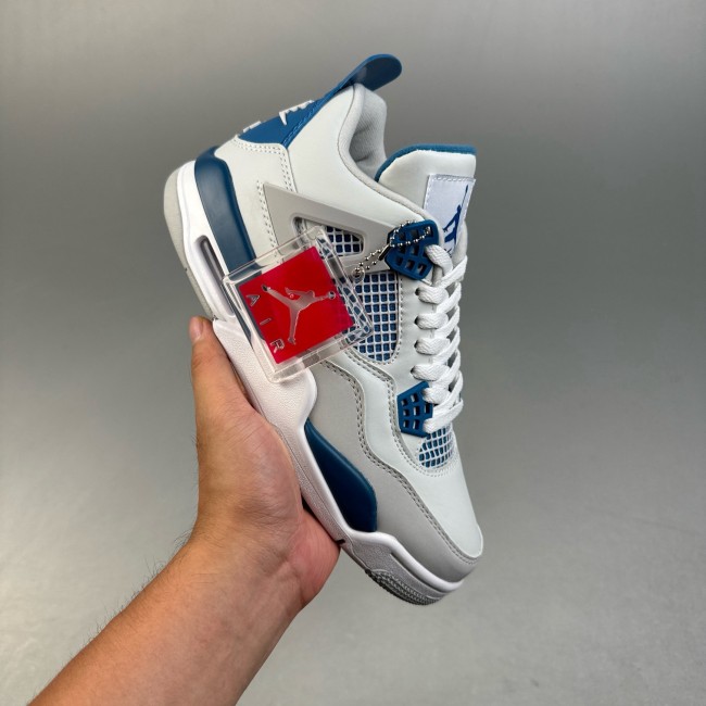 5A Jordan 4 Retro Military Blue Sneakers Basketball Shoes FV5029-141