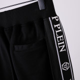 Autumn Men's Jacket Pants Set Black 873