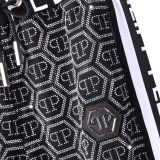 Autumn Men's Diamond Logo Jacket Pants Set Black 880