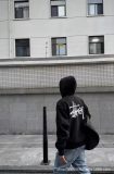 5A Casual Basic Printed Hoodie White