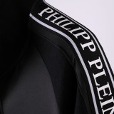 Autumn Men's Jacket Pants Set Black 873