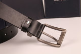 5A Men's Pin Buckle Leather Belt Black
