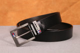 5A Men's Pin Buckle Leather Belt Black