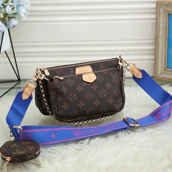 5A Multi Pochette Accessoires Shoulder Bag Brown