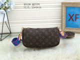 5A Multi Pochette Accessoires Shoulder Bag Brown