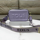 5A La Rue New Crossbody Reporter Bag Purple