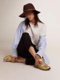 Women's Gold Dad-Star Sneakers